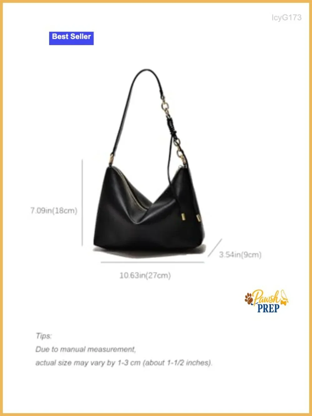 Women's Vegan Leather Hobo Shoulder Bag with Two Straps